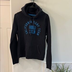 Hollister Navy Hoodie - California Surf Team- Women’s size Large